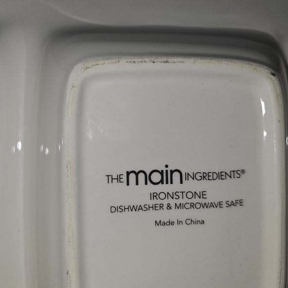 The Main Ingredients Ironstone 4 Sectioned Relish Serving Tray - Picture 3 of 5